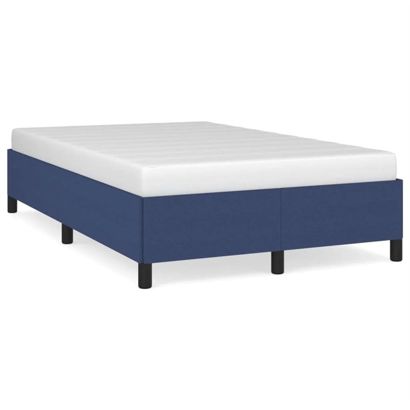 Image secondaire de Cadre de lit sans matelas bleu 120x200 cm tissu