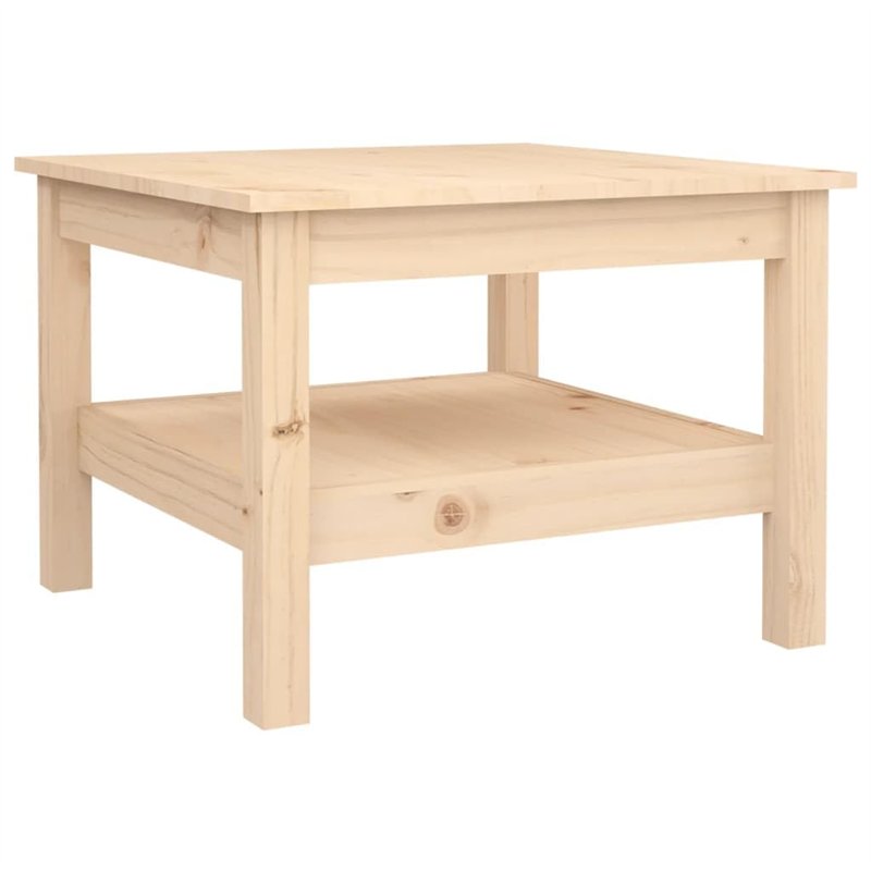 vidaXL Table Basse Table d'Appoint Rangement Table Centrale Bout de Canapé Salon Salle de Séjour Intérieur 55x55x40 cm Bois Mass