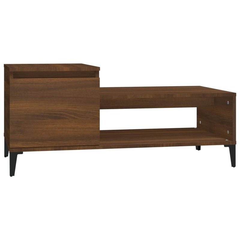 vidaXL Tavolino da Salotto Rovere Marrone100x50x45cm Legno Multistrato