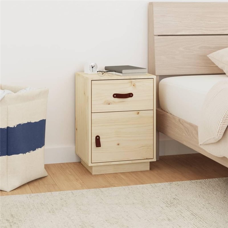 Image secondaire de vidaXL Table de Chevet Table de Nuit Armoire de Chevet Armoire de Lit avec Rangement Chambre à Coucher Intérieur 40x34x55 cm Boi