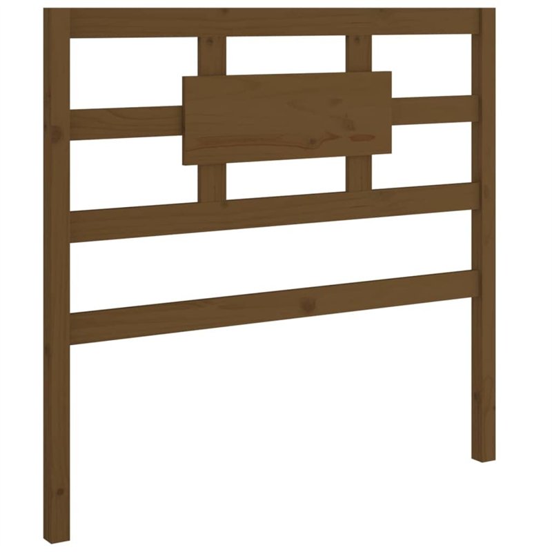 vidaXL Tête de Lit Meuble de Chambre à Coucher Tête de Cadre de Lit Simple Accessoire de Lit Intérieur Marron Miel 95,5x4x100 cm