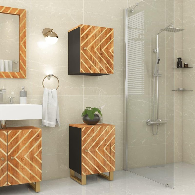 Image secondaire de vidaXL Armoire Murale de Bain, Placard avec Rangement, Armoire Suspendue avec Porte, Meuble de Salle de Bain Toilette, Moderne,