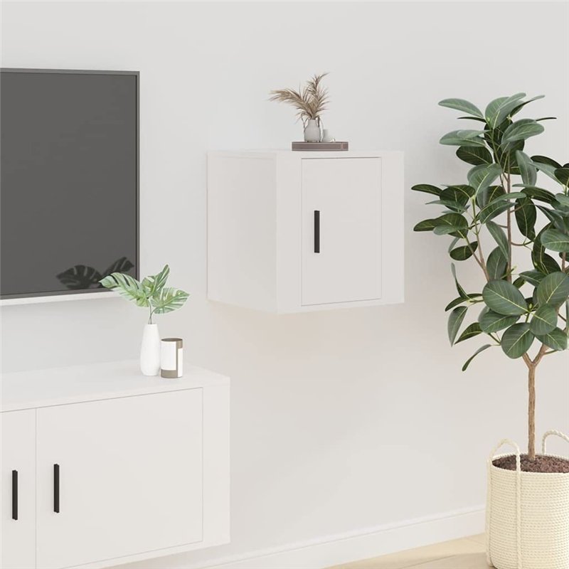 Image secondaire de Meuble TV mural Blanc 40x34,5x40 cm