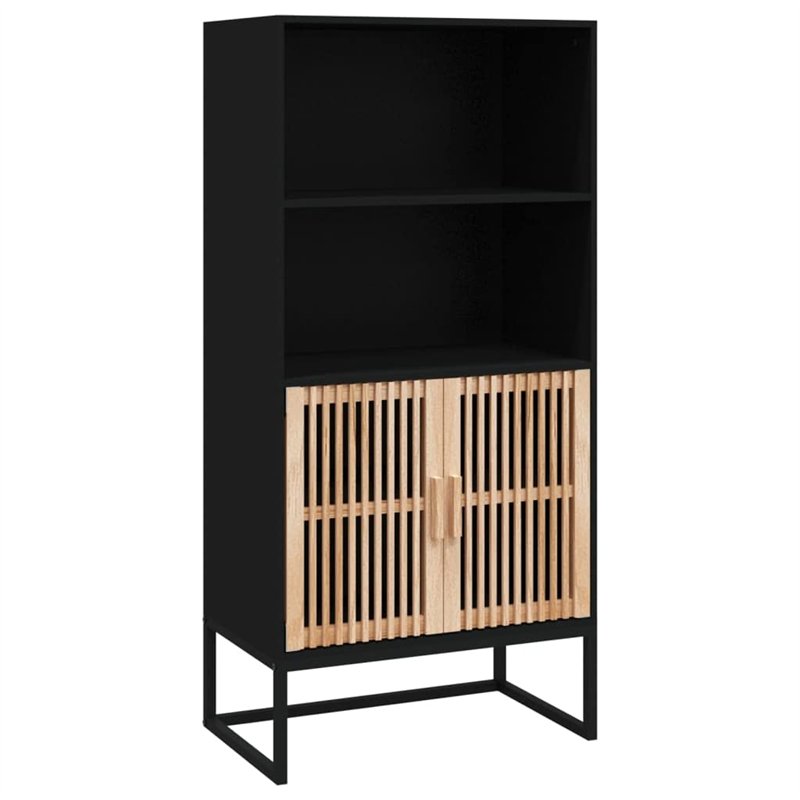 Image secondaire de Credenza Nera 60x35x125 cm in Legno Multistrato