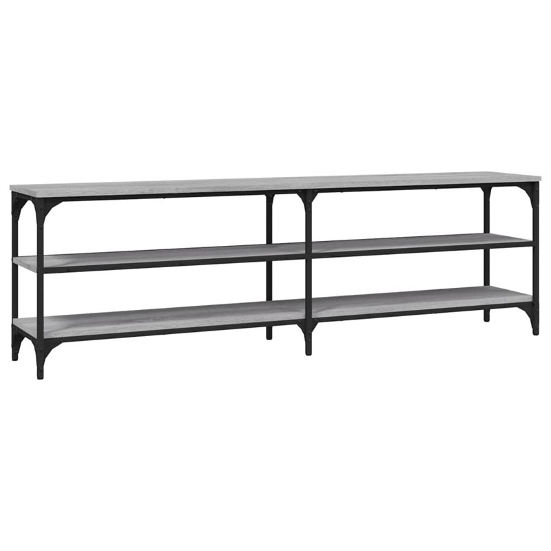Revera Meuble TV Gris Sonoma 160 x 30 x 50 cm en bois multicouche