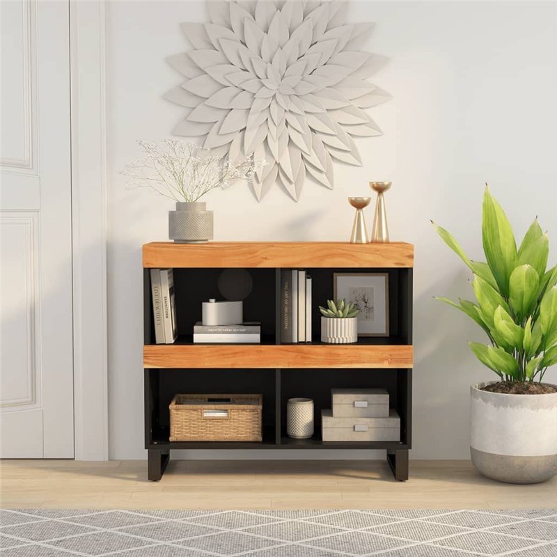 Image secondaire de Credenza 85x33x75 cm in Legno Massello di Acacia