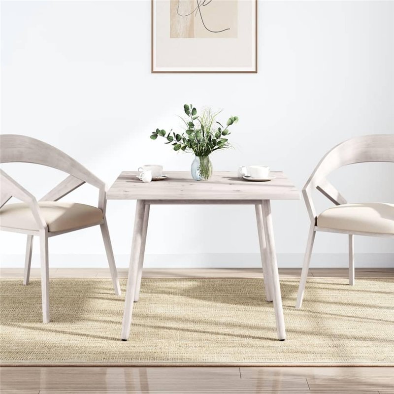 Image secondaire de vidaXL Dessus de Table, Plateau Carré de Bureau, Dessus de Table de Remplacement Maison Restaurant, Blanc 70x70x2,5 cm Bois de P