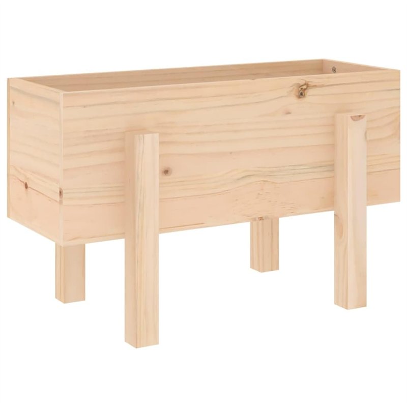 vidaXL Jardinière 62x30x38 cm Bois Massif de pin, jardinière d'extérieur, bac à Fleurs, bac à Pommes de Terre, jardinière de ter