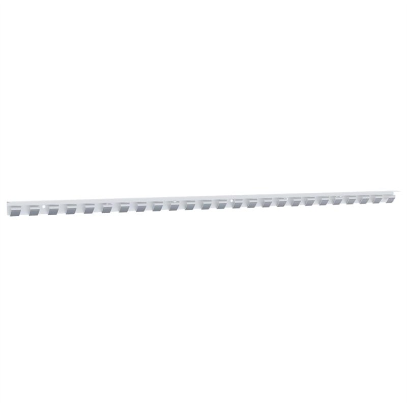 vidaXL Rail de Montage argenté 1 m Acier Inoxydable, Rail de Suspension, Rail de Montage pour Rideau à lamelles