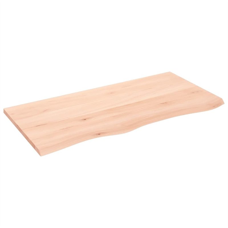 vidaXL Dessus de Table 100x50x2 cm Bois de chêne Massif Non traité, Dessus de Table de Remplacement, Dessus de Table Basse, Plan