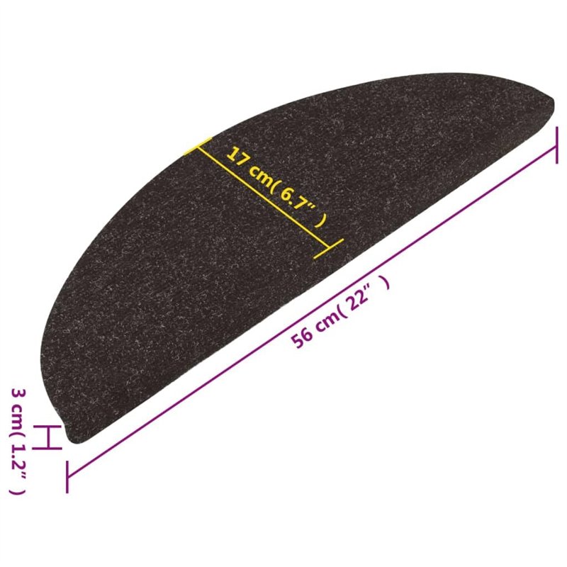 Image secondaire de vidaXL Tapis d'Escalier Auto-adhésifs 10 pcs, Moquettes de Marches Antidérapantes, Protections d'Escalier, Décorations Intérieur