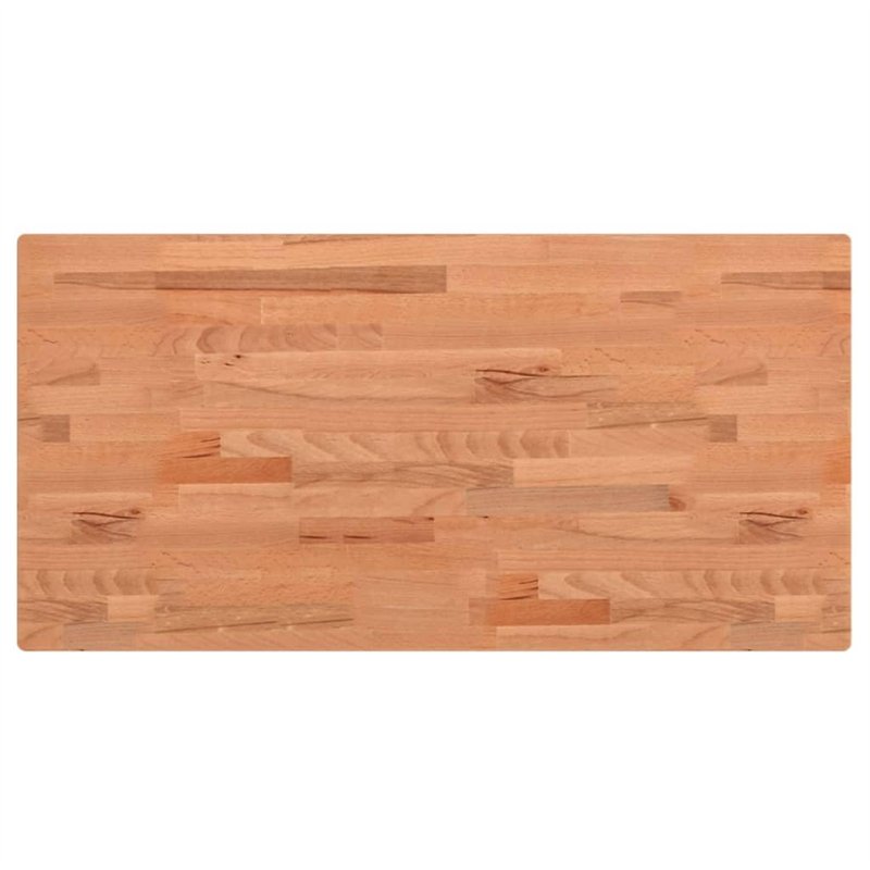 vidaXL Dessus de Table, Plateau de Bureau, Dessus de Table de Remplacement Salle de Séjour, 80x40x1,5 cm Rectangulaire Bois Mass