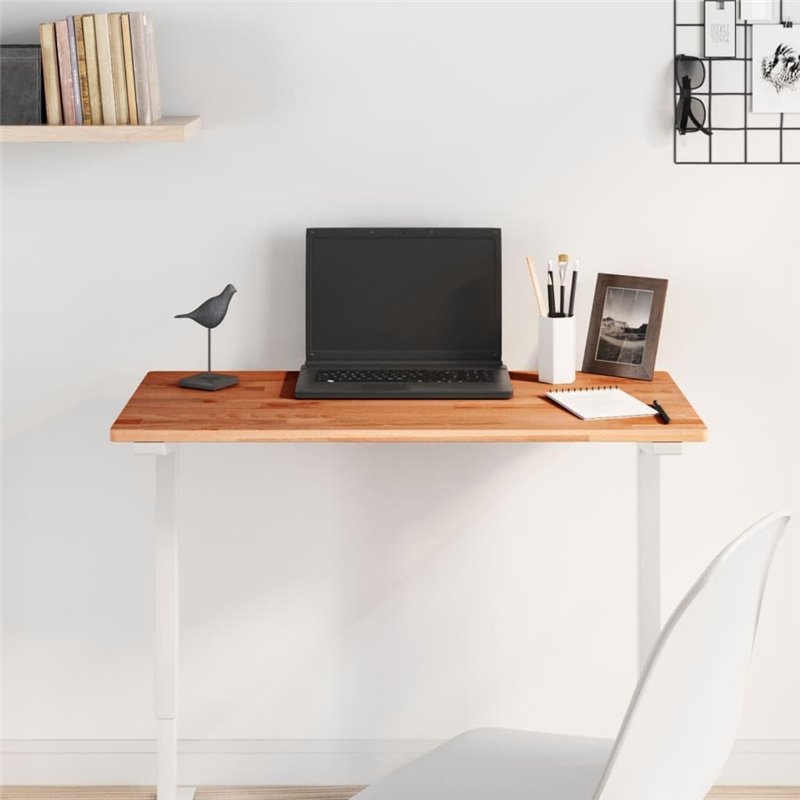 Image secondaire de vidaXL Dessus de Table, Plateau de Bureau, Dessus de Table de Remplacement Salle de Séjour, 80x40x1,5 cm Rectangulaire Bois Mass