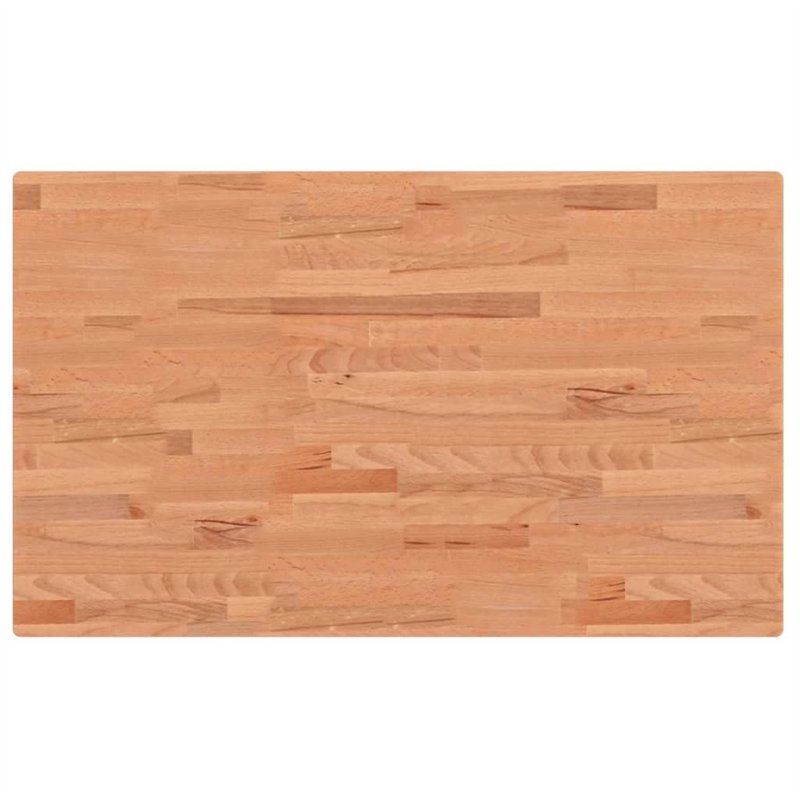 vidaXL Dessus de Table, Plateau de Bureau, Dessus de Table de Remplacement Salle de Séjour, 100x60x2,5cm Rectangulaire Bois Mass