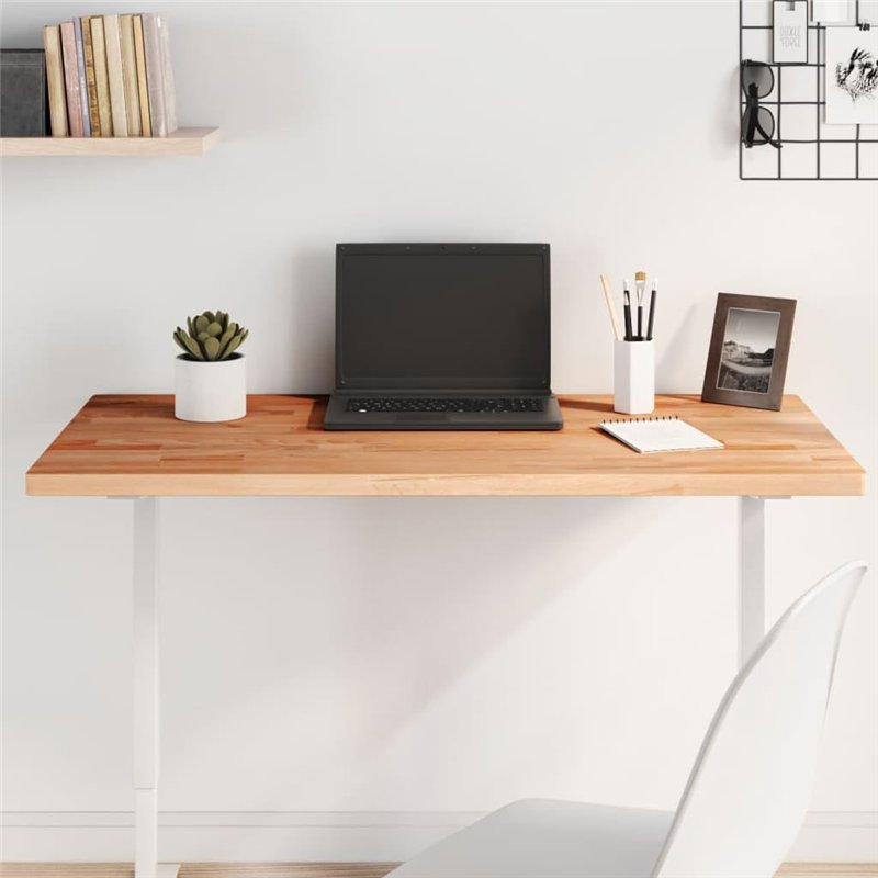 Image secondaire de vidaXL Dessus de Table, Plateau de Bureau, Dessus de Table de Remplacement Salle de Séjour, 100x60x2,5cm Rectangulaire Bois Mass