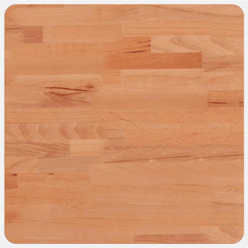 vidaXL Dessus de Table 40x40x2,5 cm carré Bois Massif de hêtre