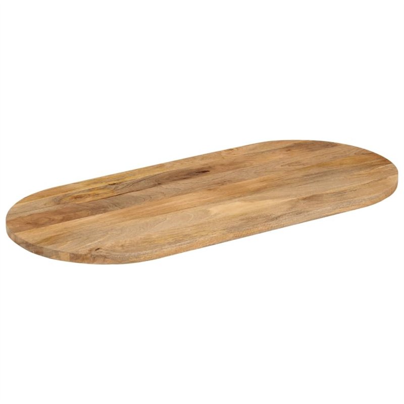 Image secondaire de vidaXL Dessus de Table, Dessus de Table de Remplacement, Dessus de Rechange Salle à Manger, 90x40x2,5 cm Ovale Bois Massif de Ma