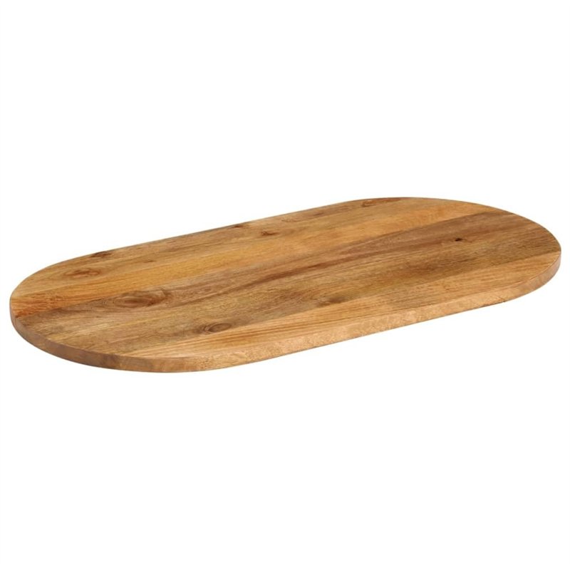 Image secondaire de vidaXL Dessus de Table, Dessus de Table de Remplacement, Dessus de Rechange Salle à Manger, 80x40x3,8 cm Ovale Bois Massif de Ma