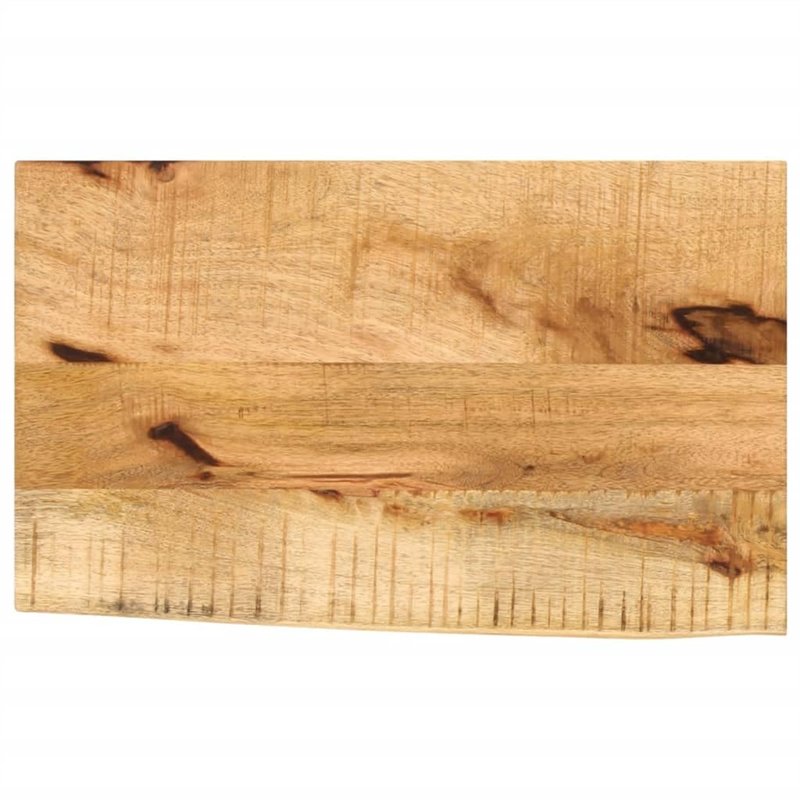 vidaXL Dessus de Table 50x30x2,5 cm Bord Vivant Bois Massif manguier, Dessus de Table en Bois, Dessus de Table d'appoint, Dessus