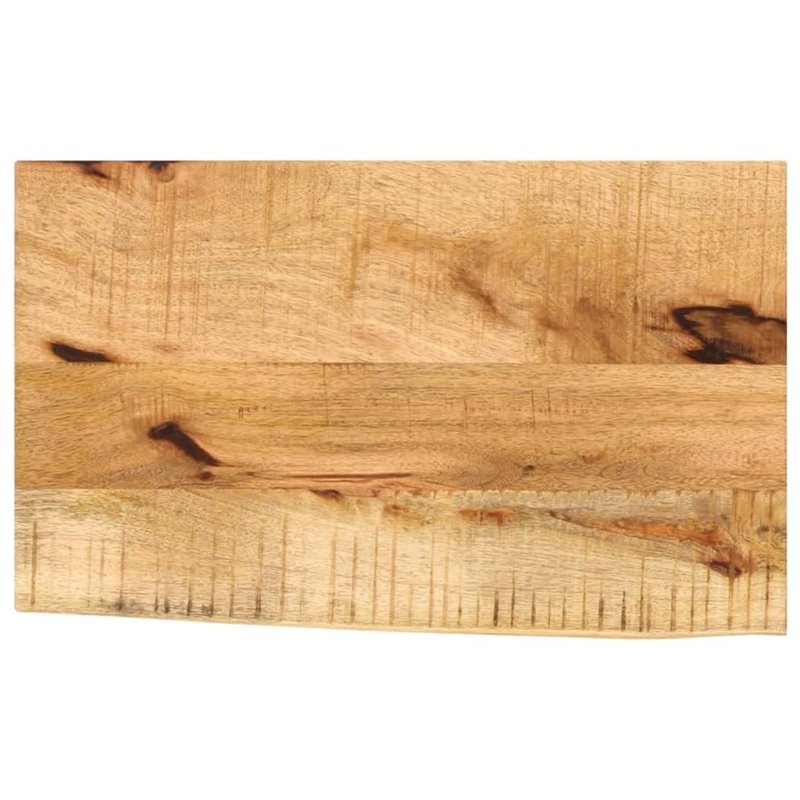 vidaXL Dessus de Table 40x20x3,8 cm Bord Vivant Bois Massif manguier, Dessus de Table en Bois, Dessus de Table d'appoint, Dessus
