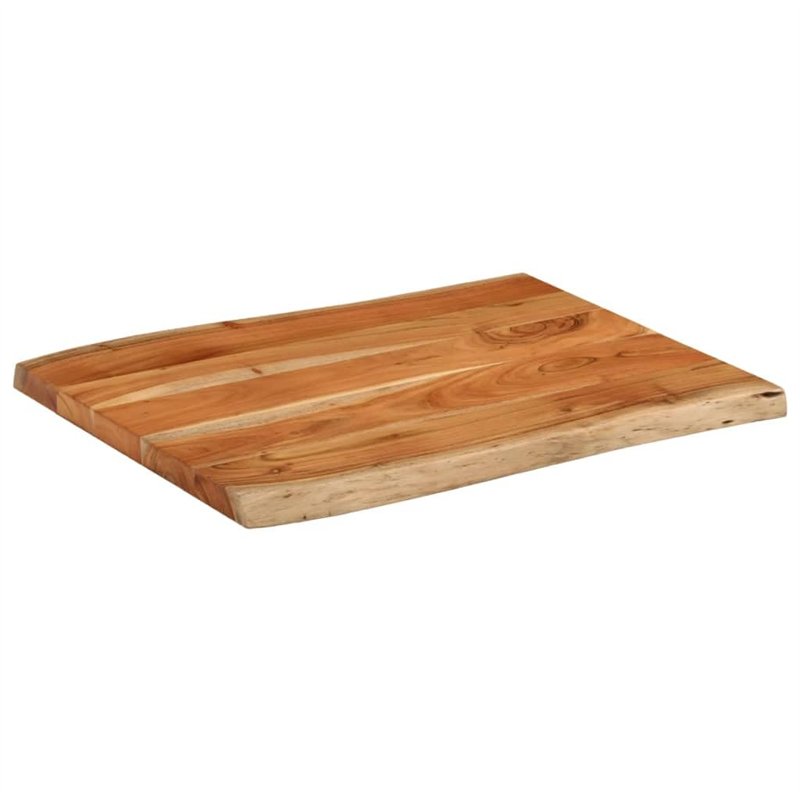 Image secondaire de Dessus de table 80x60x3,8 cm rectangulaire bois massif d'acacia