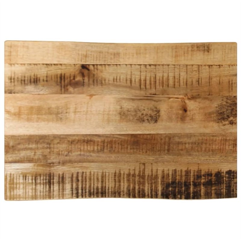 vidaXL Dessus de Table Bord Vivant 60x40x2,5 cm Bois de manguier Brut, Dessus de Table en Bois, Dessus de Table d'appoint, Dessu