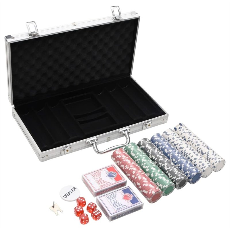 vidaXL Jeu de jetons de Poker 300 pcs 11,5 g