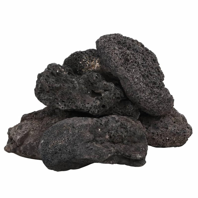 vidaXL Roches Volcaniques, Pierres de Lave sous-Marine, Roches de Lave d'Aquarium, Décorations d'Aquarium Jardin Exterieur, 10 k