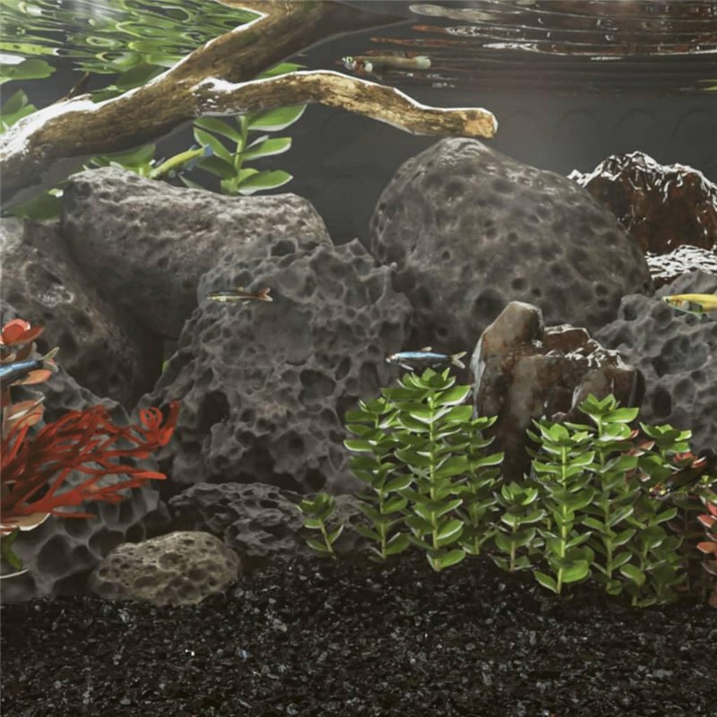 Image secondaire de vidaXL Roches Volcaniques, Pierres de Lave sous-Marine, Roches de Lave d'Aquarium, Décorations d'Aquarium Jardin Exterieur, 10 k