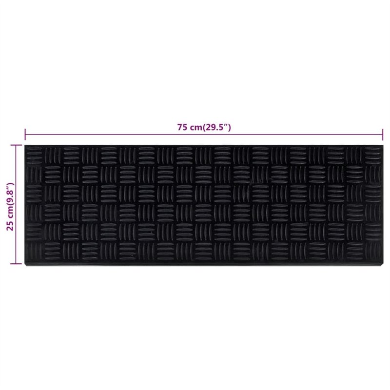 Image secondaire de vidaXL Marches d'escalier 10 pcs 25x75 cm Caoutchouc