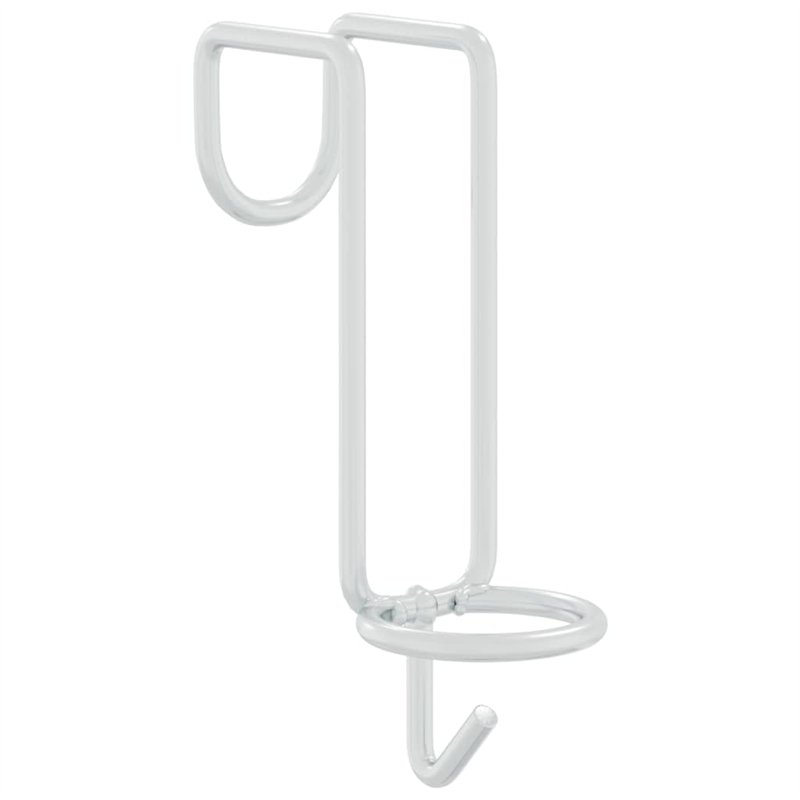 Image secondaire de vidaXL Crochet de seau portable argenté acier galvanisé, support de seau, crochet de seau d’eau, support de seau de cheval, port