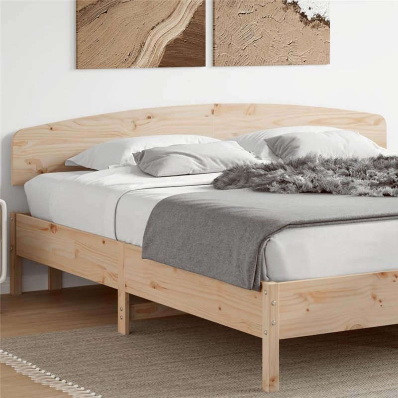 Image secondaire de vidaXL Tête de Lit, Panneau de Lit avec Cadre en Bois, Accessoire de Lit, Meuble de Chambre à Coucher Maison, 180 cm Bois Massif