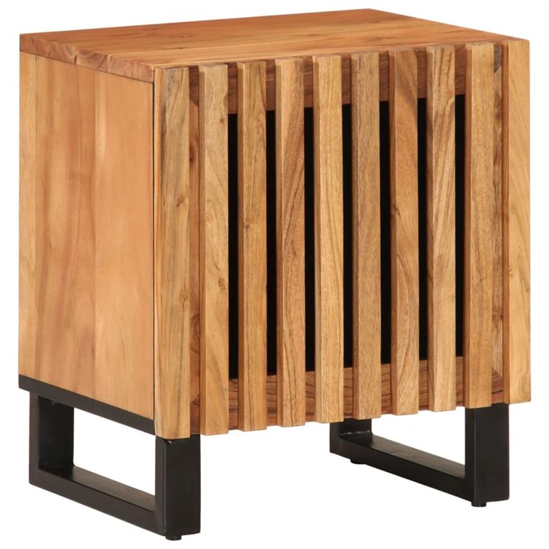 Image secondaire de vidaXL Tables de Chevet 2 pcs, Armoires de Lit avec Rangement, Tables de Nuit, Meubles de Chambre à Coucher Intérieur, Bois d'Ac