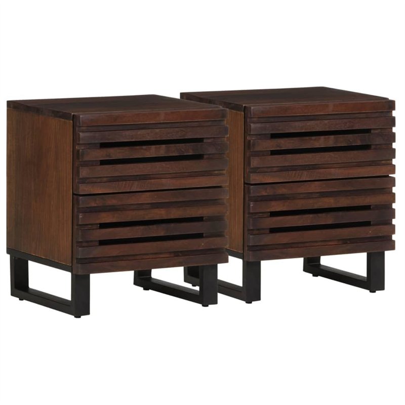 vidaXL Tables de Chevet 2 pcs