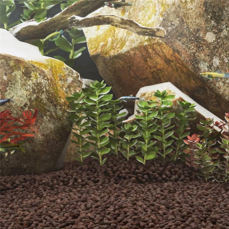 Image secondaire de vidaXL Roches Volcaniques, Décoration pour Aquarium, Pierres de Lave pour Plates-Bandes Aménagement des Jardins, 25 kg Rouge 5-8