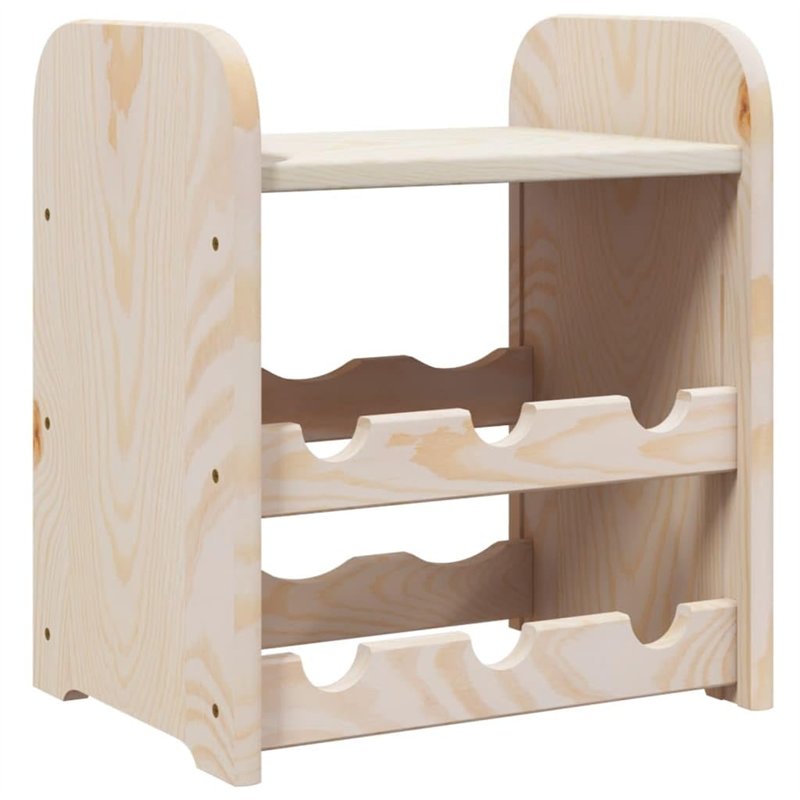 vidaXL Casier à vin avec Panneau supérieur 33x25x37 cm Bois pin Massif, Porte-Verres à vin, casier à vin, casier à vin de Cuisin