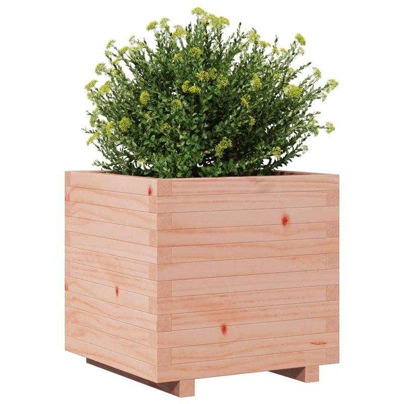 Image secondaire de vidaXL Jardinière 50x50x49,5 cm Bois Massif de Douglas, jardinière d'extérieur, bac à Fleurs, boîte à Plantes, jardinière de ter