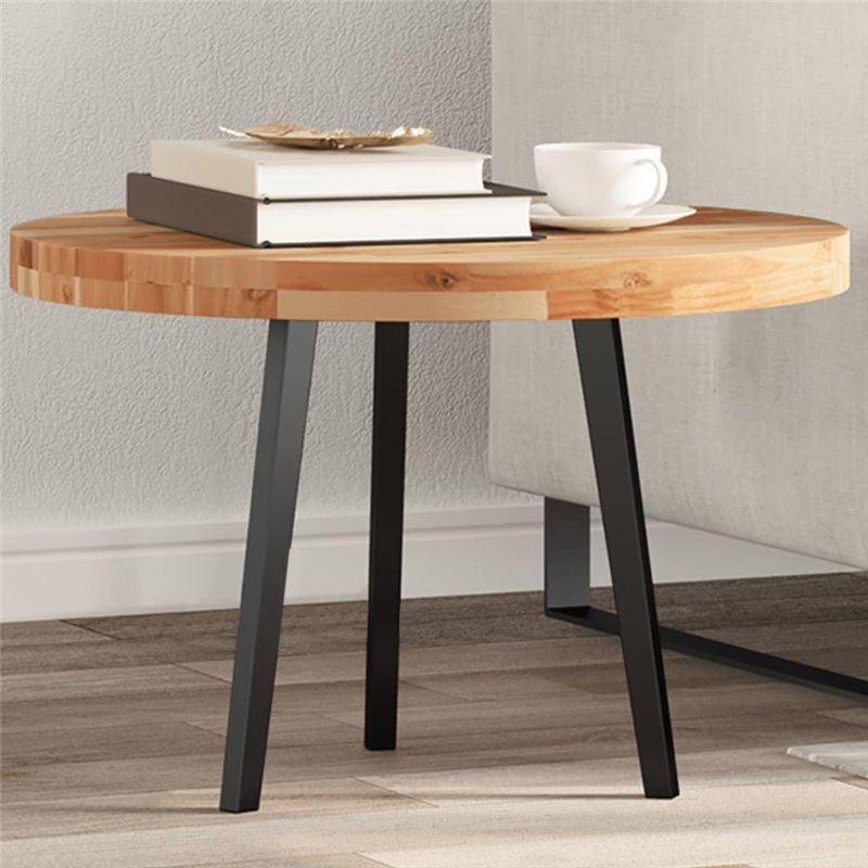 Image secondaire de vidaXL Dessus de table rond Ø60x4 cm bois massif d'acacia