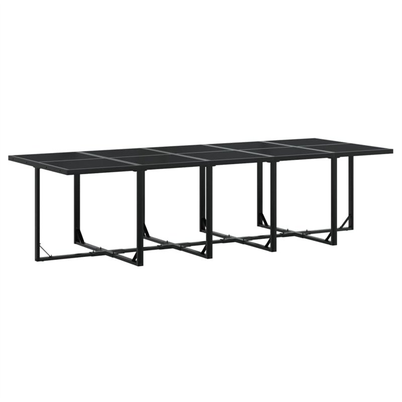 Image secondaire de vidaXL Ensemble à Manger de Jardin 11 pcs Noir résine tressée, Ensemble de Salle à Manger d'extérieur, Meuble de Salle à Manger