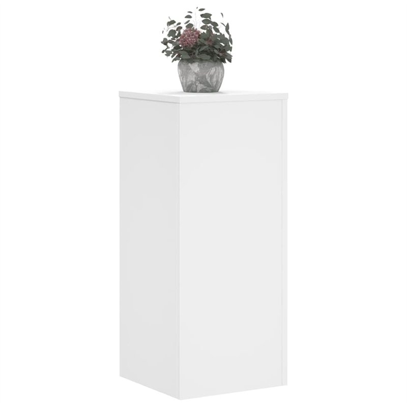 Image secondaire de vidaXL Supports pour plantes 2 pcs blanc 30x30x70 cm bois d'ingénierie, support de fleurs, support de pot, support pour plantes