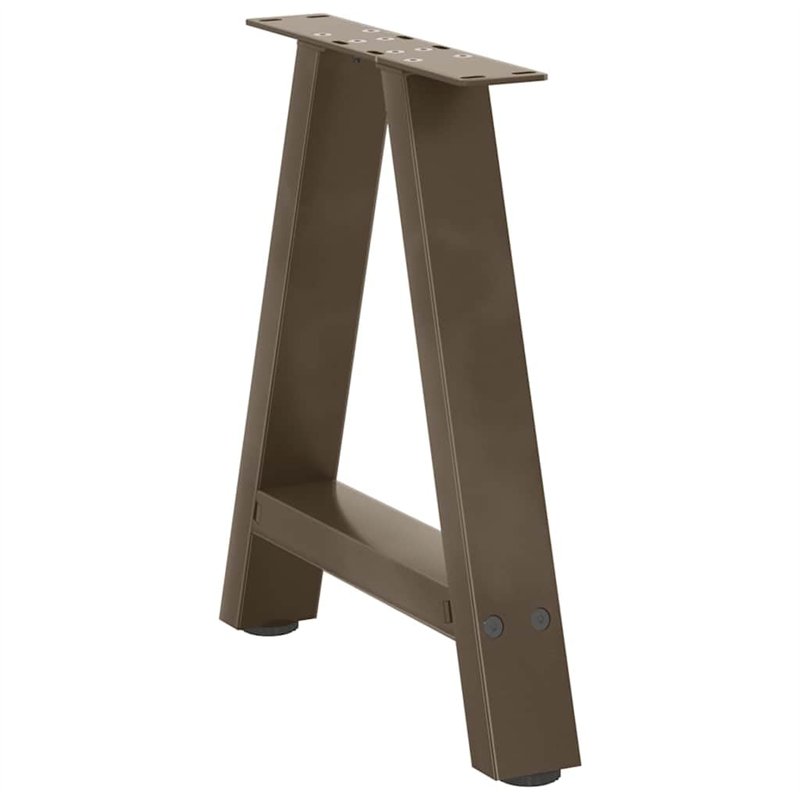 Image secondaire de vidaXL Pieds de Table Basse Forme de A 2 pcs 38x(42-43) cm Acier, Pied de Table, Pied de Table en métal, Pied de Meuble, Pied de