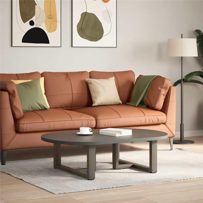 Image secondaire de vidaXL Pieds de Table Basse en Forme de T 2 pcs Acier Naturel 60x25x(30-31) cm, Pied de Table, Pied de Table en métal, Pied de M