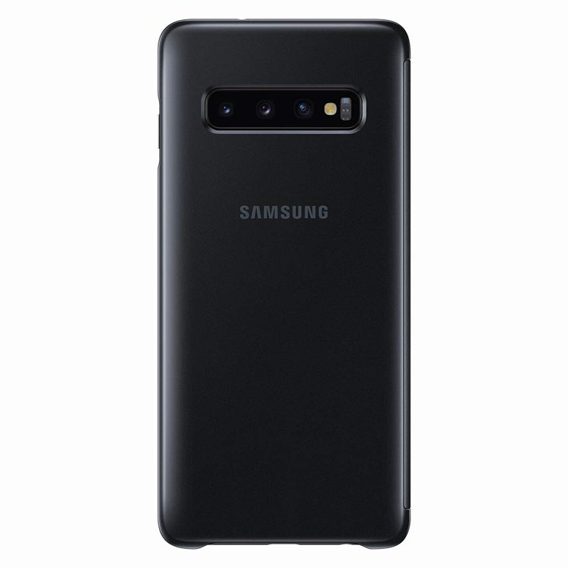 Samsung Etui à Rabat Clear View, Noir, Galaxy S10