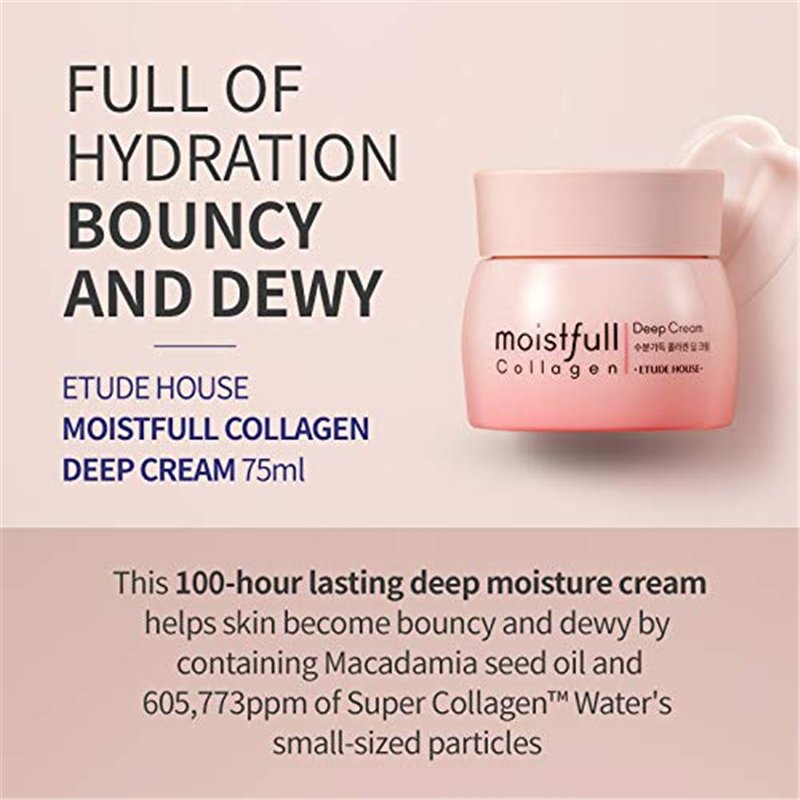 Image secondaire de ETUDE [2019 NOUVEAU] Etude House Moistfull Crème Profonde au Collagène 75 ml