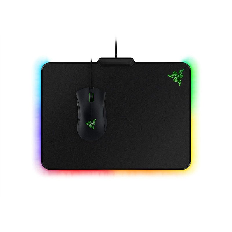 Razer Firefly Hard - Tapis de Souris de Jeu Rigide (éclairage chromatique RGB, Tapis de Souris pour Les Joueurs Professionnels)