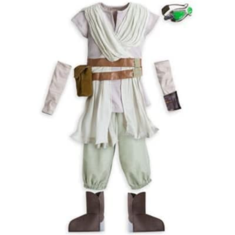 Image secondaire de Rey Costume pour enfant Star Wars : Le Réveil de la Force Taille 7-8 ans Comprend tunique, pantalon, lunettes, ceintures attaché