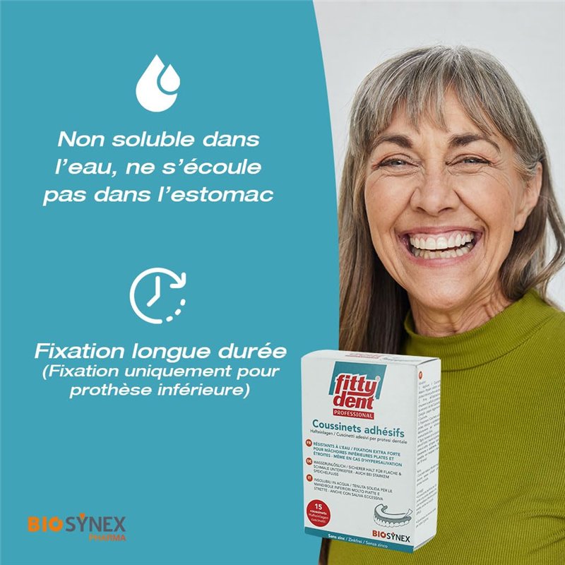 Image secondaire de Fittydent Boîte de 15 Coussinets Adhésifs