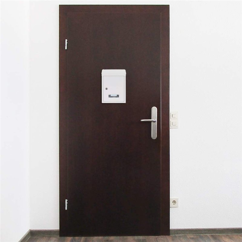 Image secondaire de Rottner Udine Steel Post Box - White, 300x215x70 mm