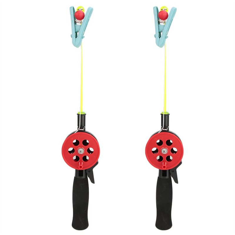 Canne et Moulinet Combo, 2 pièces Canne à pêche, Canne à pêche au Crabe, 13.3in Portable pour la pêche sur Glace Enfants pêche,