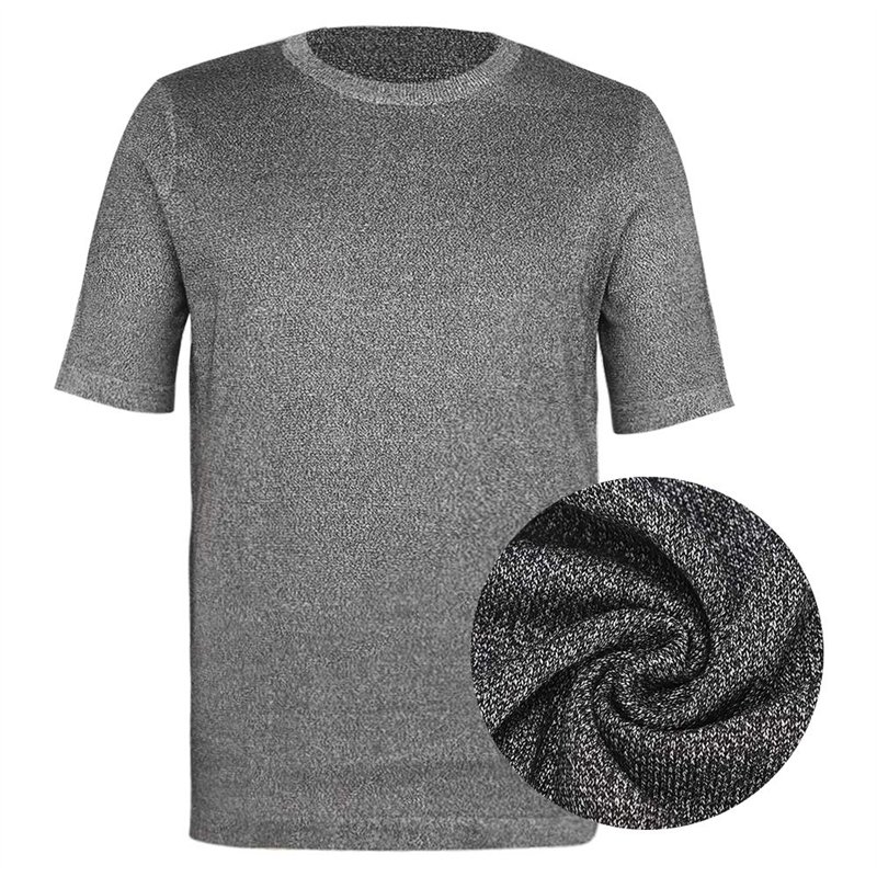 Vêtements de coupe de protection de niveau 5, vêtements de coup de poignard Slash T-shirt de sécurité à col rond supérieur anti-